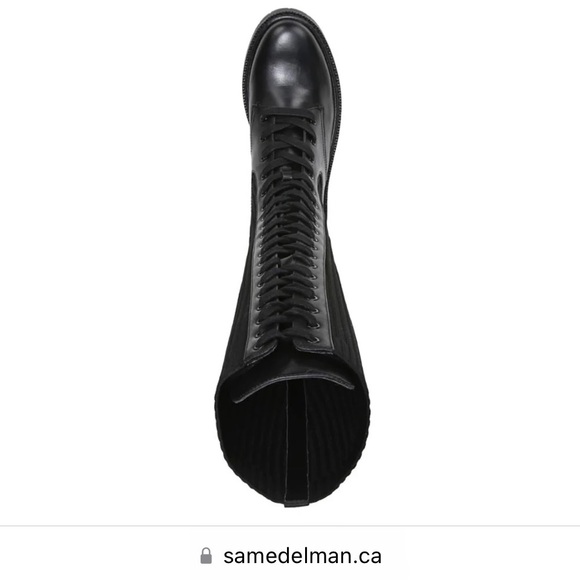 Lila knee length combat boots are a chic twist on the utilitarian classic. - Picture 4 of 7